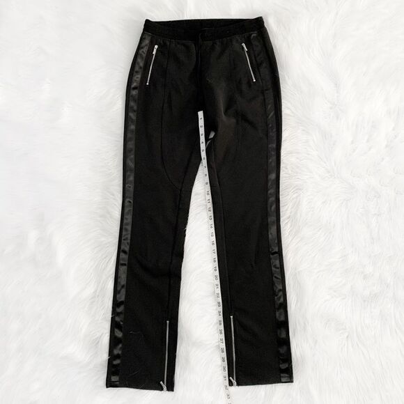 BEBE Black Satin Stripe Pants! - Picture 3 of 8